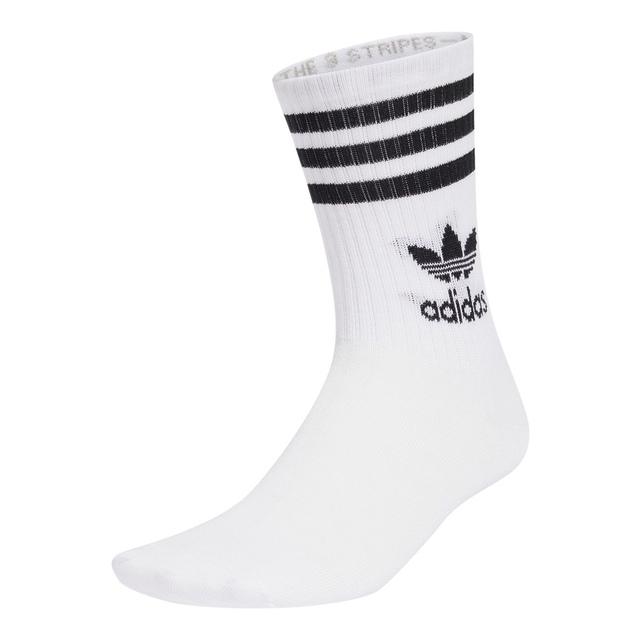 adidas Originals Men's 3-Stripe Crew Socks - 6 Pack