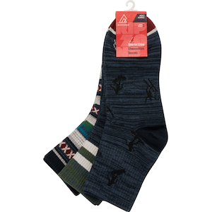 Ripzone Men's Apres Ski Crew Socks - 3pk
