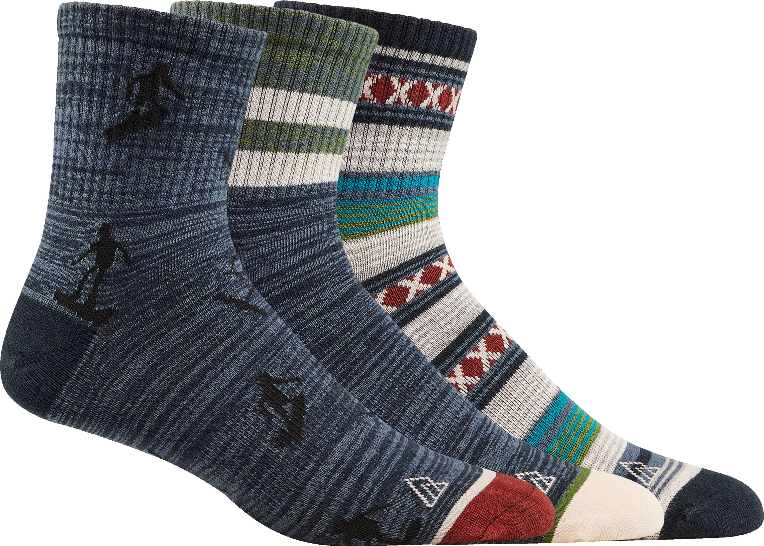 Ripzone Men's Apres Ski Crew Socks - 3pk