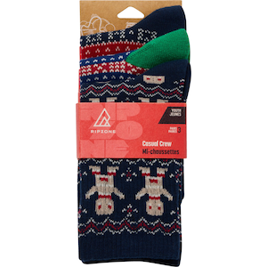 Ripzone Boys' Holiday Crew Socks - 3 Pack