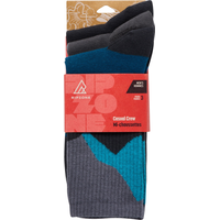 Ripzone Men's Groovy Blocks Crew Socks - 3pk Front_Flat