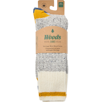 Woods Men's Saddleback Hiking Crew Socks - 2 pk Front_Flat