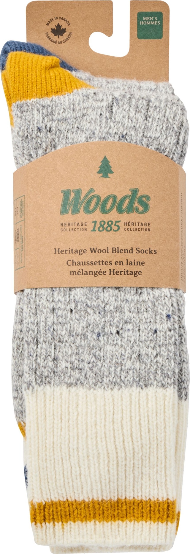 Woods Men's Saddleback Hiking Crew Socks - 2 pk