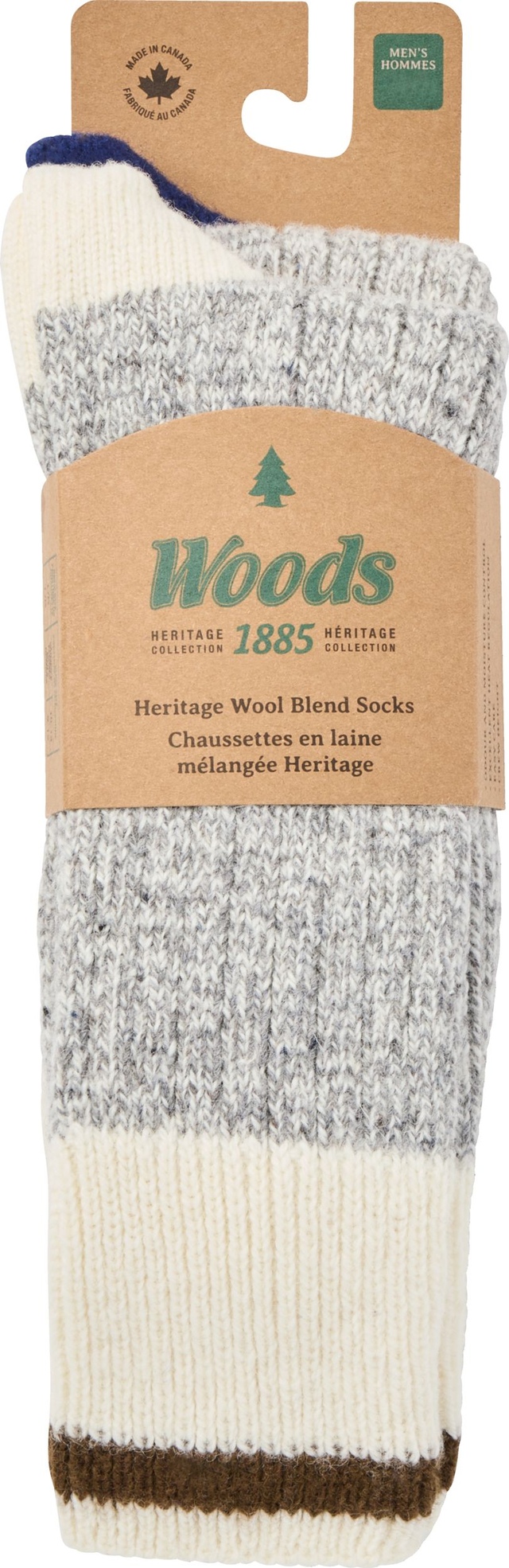 Woods Men's Saddleback Hiking Crew Socks - 2 pk