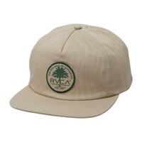 RVCA Men's Park Stamp Snapback Hat Front_Angled_Left