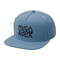 RVCA Men's Three Stack Snapback Hat Front_Angled_Left