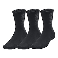 Under Armour Men's 3-Maker Medium Crew Socks - 3 Pack Front_Angled_Left
