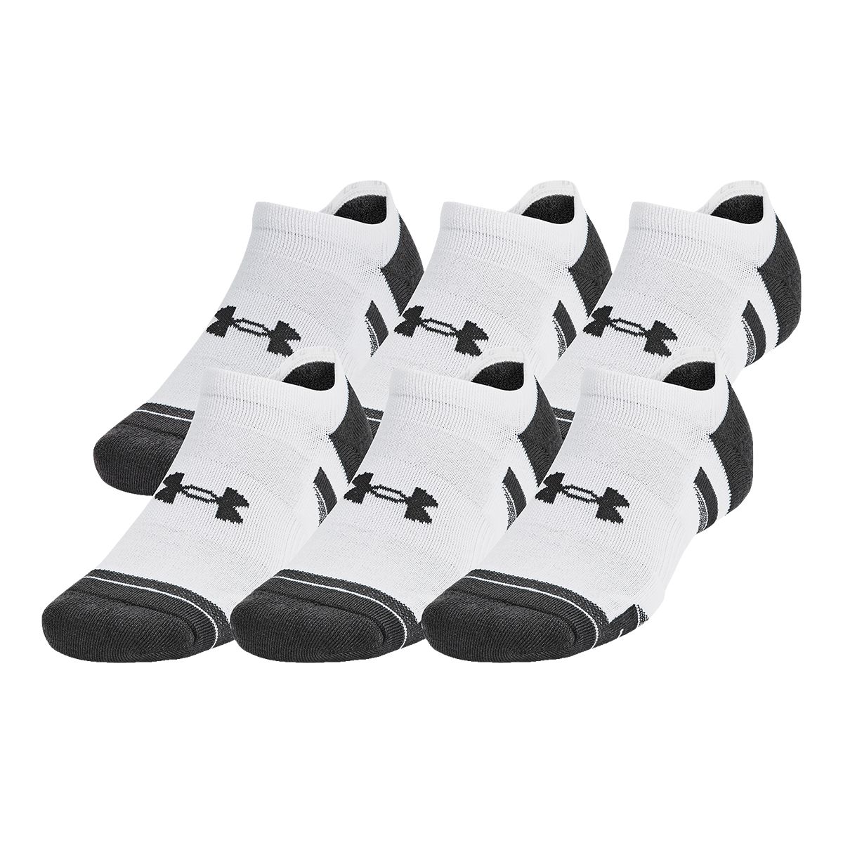 Under Armour Men's Performance Tech No Show Socks - 6 Pack