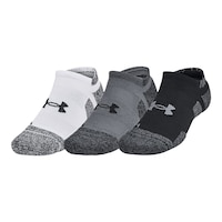 Under Armour Men's Performance Tech Pro No Show Socks - 3 Pack Front_Three_Fourths_Angled_Left