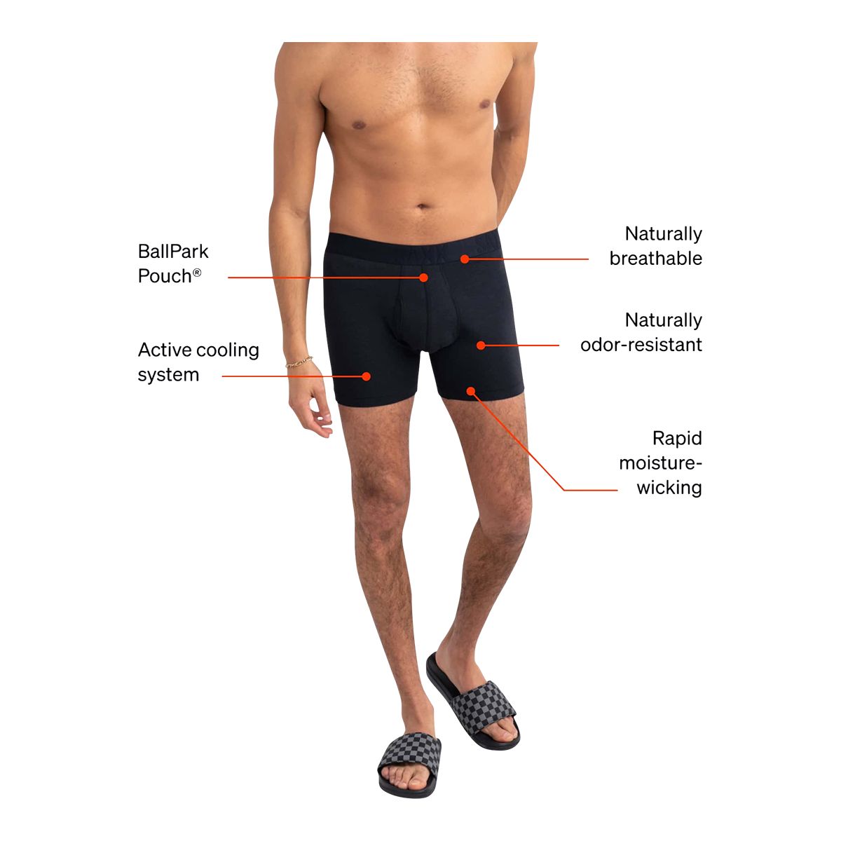 SAXX Men's DropTemp Cotton Boxer Brief