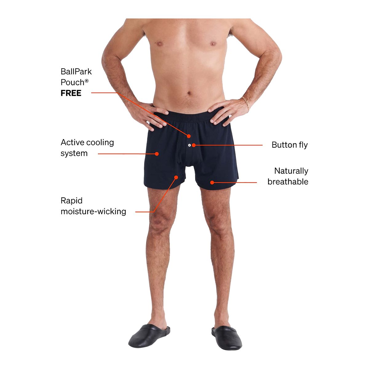 SAXX Men's DropTemp Sleep Boxer Briefs