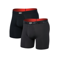 Saxx Men's Multi Sport Mesh Boxer Brief - 2 Pack