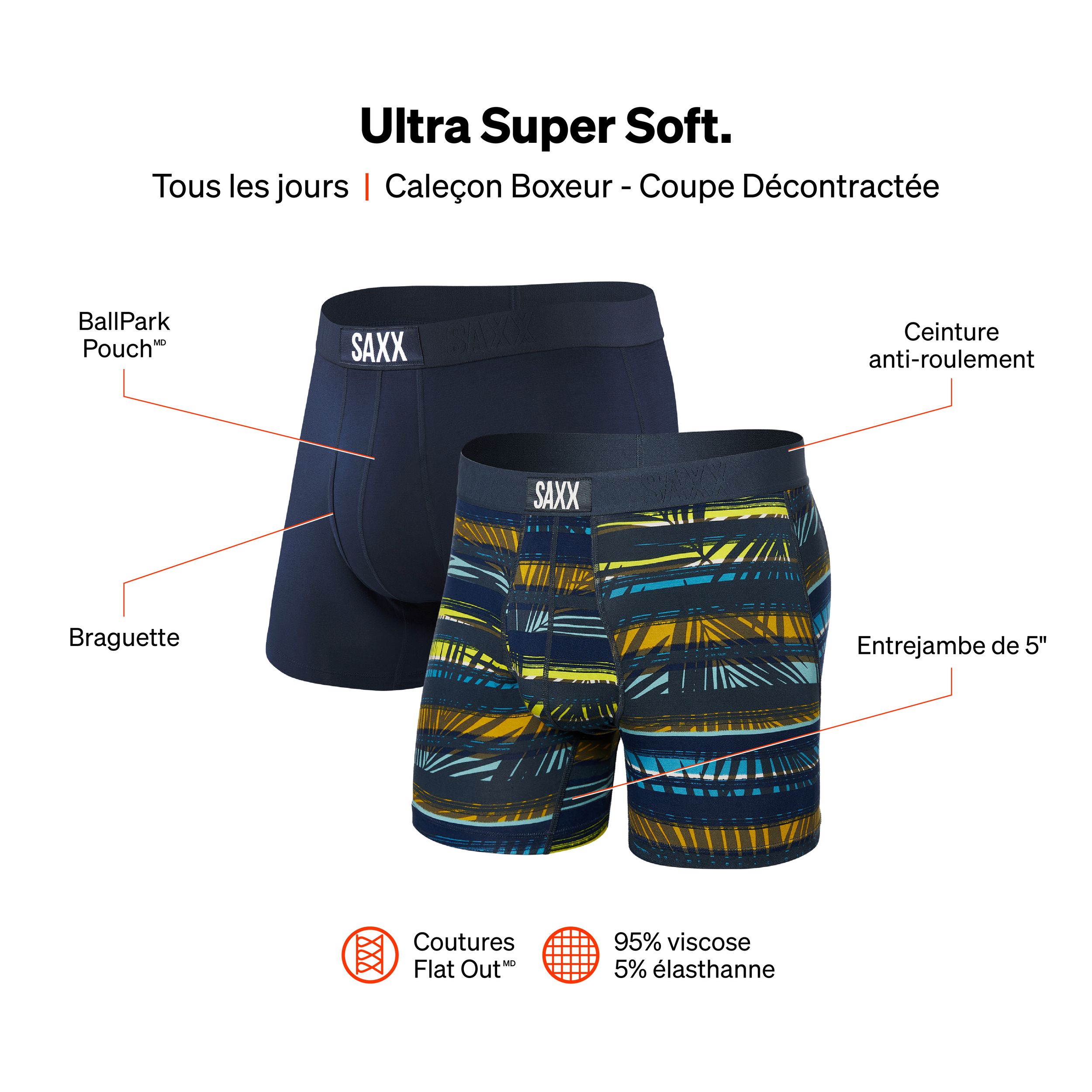 SAXX Men's Ultra Boxer Brief - 2 Pack