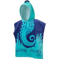 Ripzone Kids' Cover Up Poncho Towel Front_Angled_Left