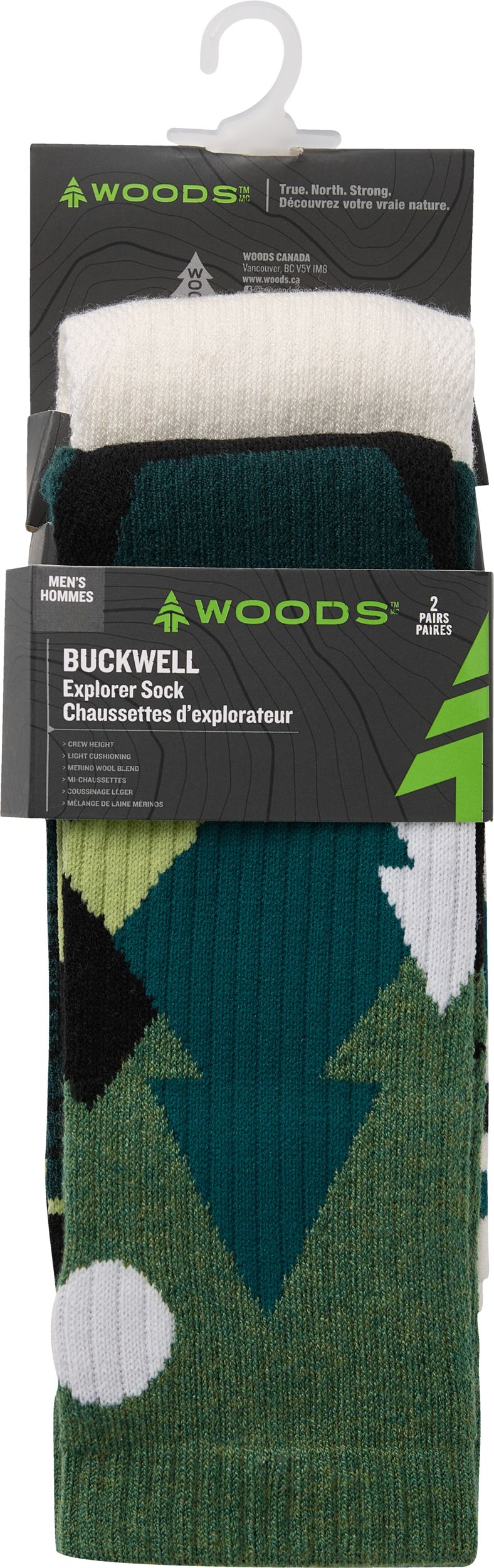 Woods Buckwell Hiking Socks - 2 pk