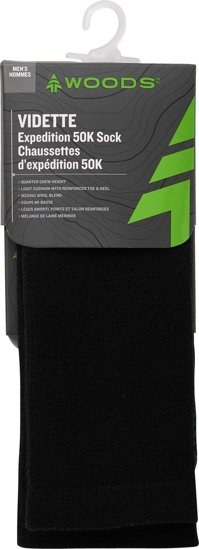 Woods Men's Vidette Expedition Hiking Crew Socks