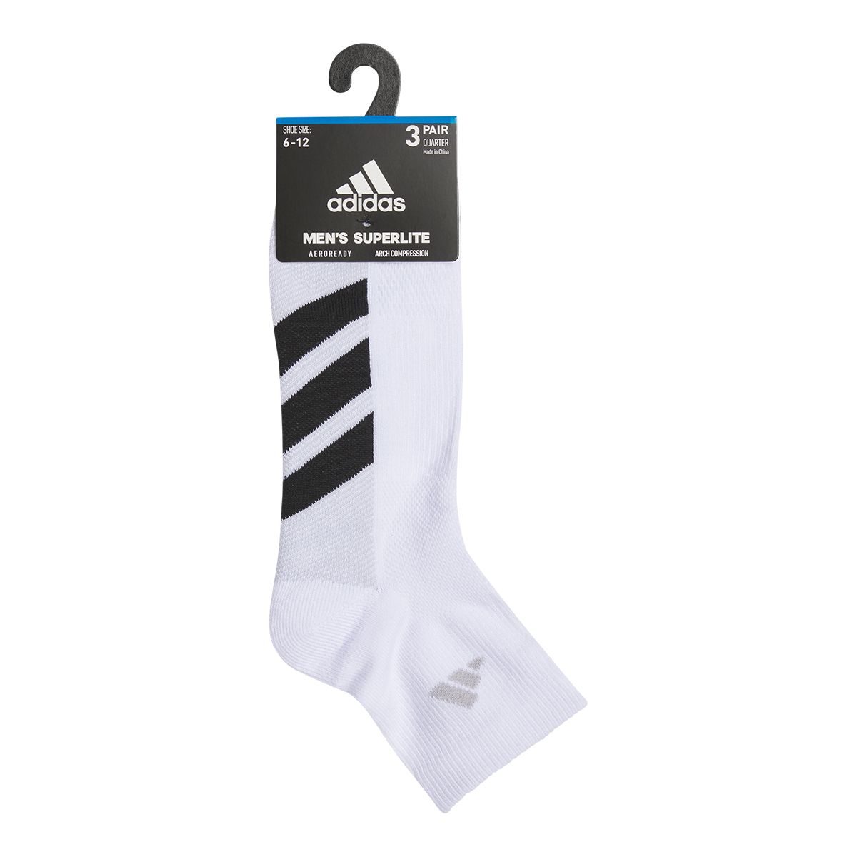 adidas Men's All Day Training Quarter Socks - 3 pk