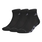 adidas Men's All Day Training Quarter Socks - 3 pk Front_Three_Fourths_Angled_Left