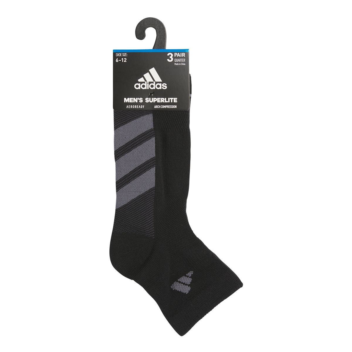 adidas Men's All Day Training Quarter Socks - 3 pk