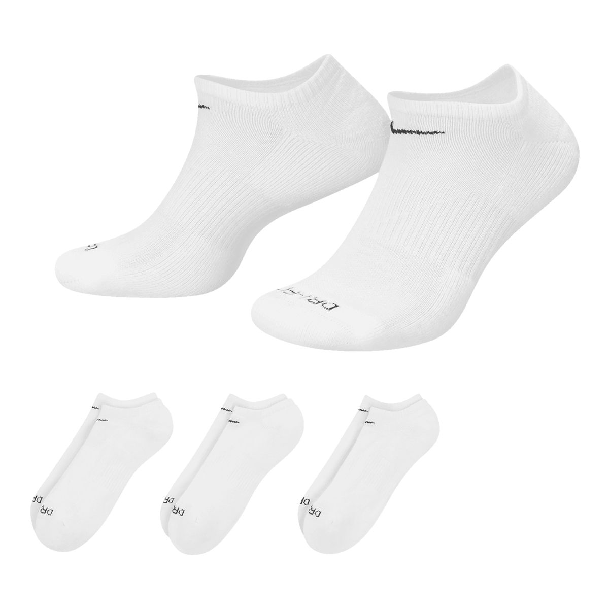 Nike Women's Everyday+ Cushion No Show Socks - 3pk