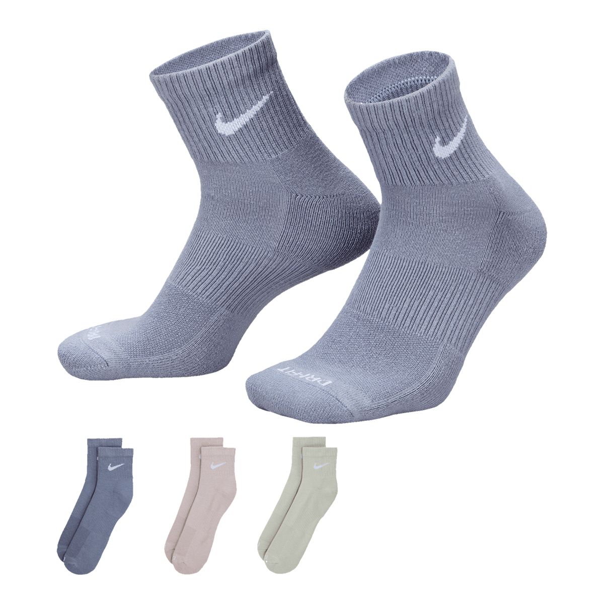 Nike Men's Everyday Plus Cushioned Training Ankle Socks - 3 Pack