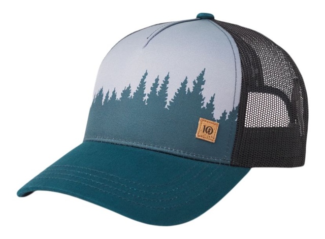 Tentree Men's Juniper Altitude Trucker Hat Front_Three_Fourths_Angled_Left