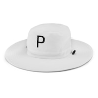 PUMA Golf Men's Aussie P Bucket Golf Hat Front_Angled_Left