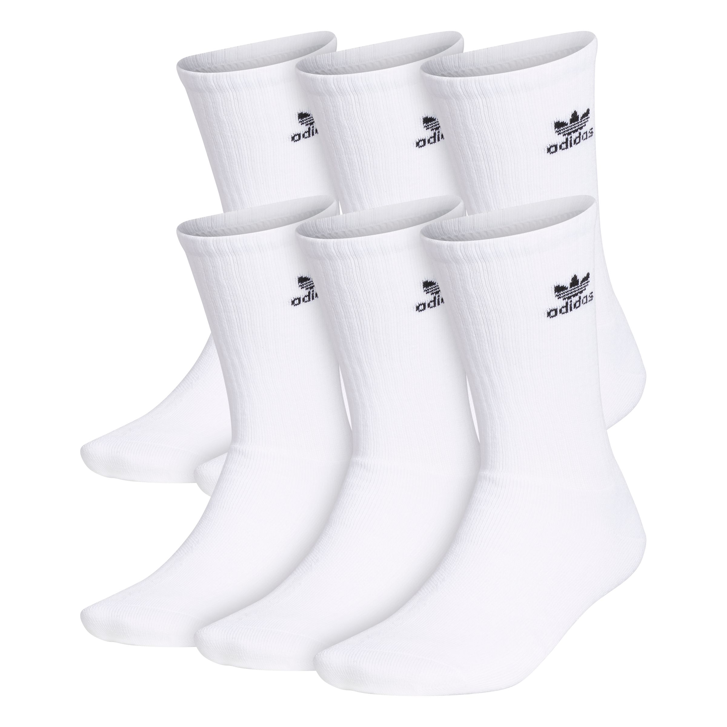 adidas Originals Men's Trefoil Crew Socks - 6 Pack