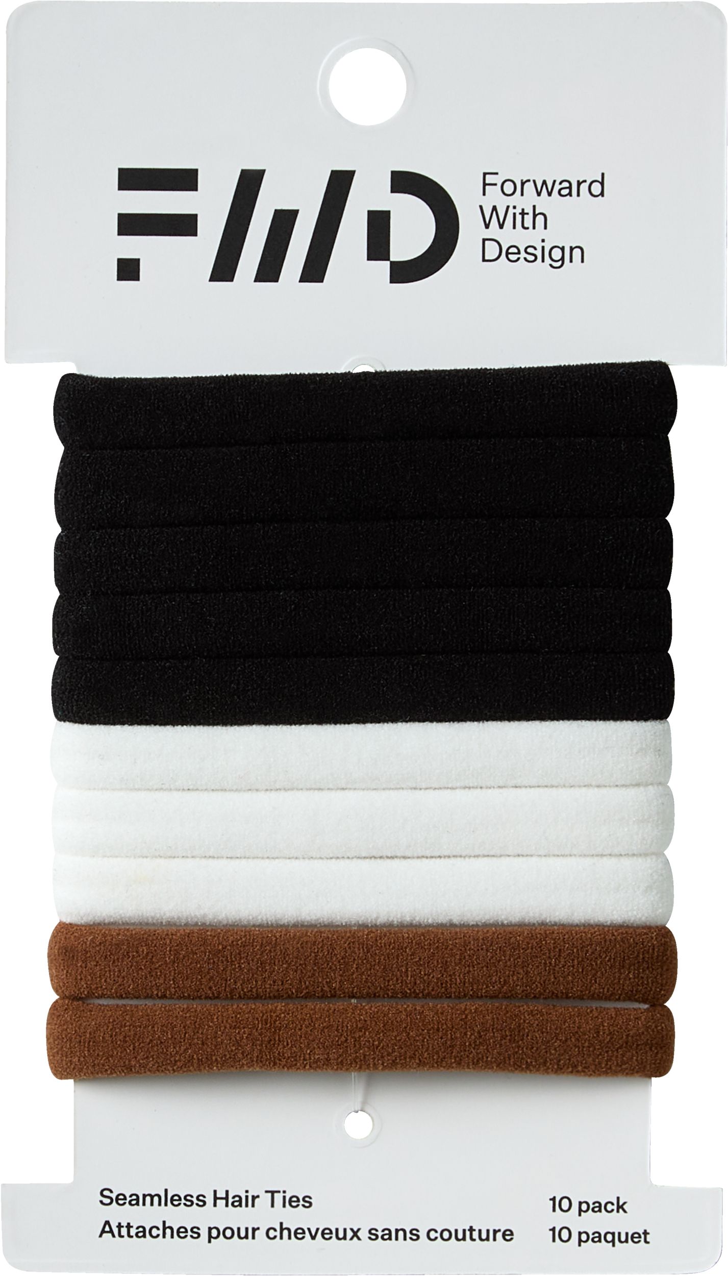 FWD Seamless Hair Tie - 10 pk Front_Flat