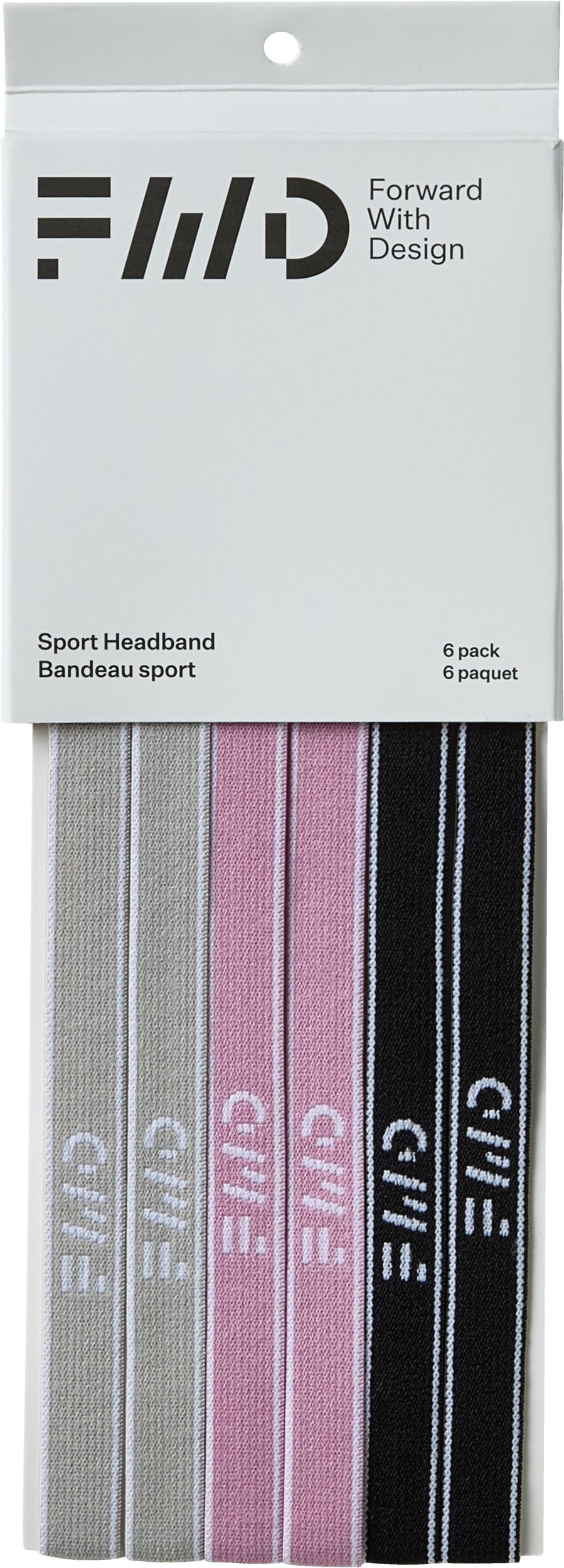 FWD Sport Slim Headband - 6pk Front_Flat