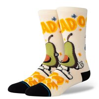 Stance Unisex Food Stand Crew Socks Front_Angled_Left