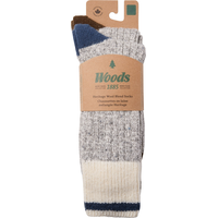 Woods Men's Saddleback Hiking Crew Socks - 2 Pack Front_Flat