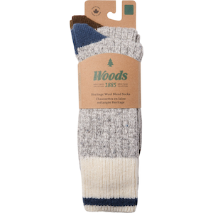 Woods Men's Saddleback Hiking Crew Socks - 2 Pack