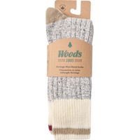 Woods Men's Saddleback Hiking Crew Socks - 2 Pack Front_Flat