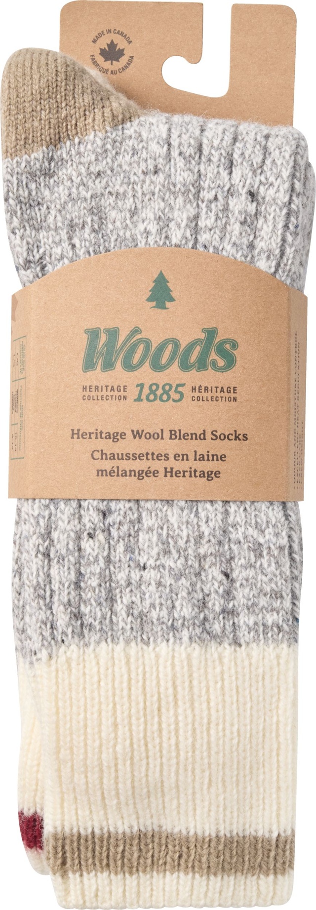 Woods Men's Saddleback Hiking Crew Socks - 2 Pack