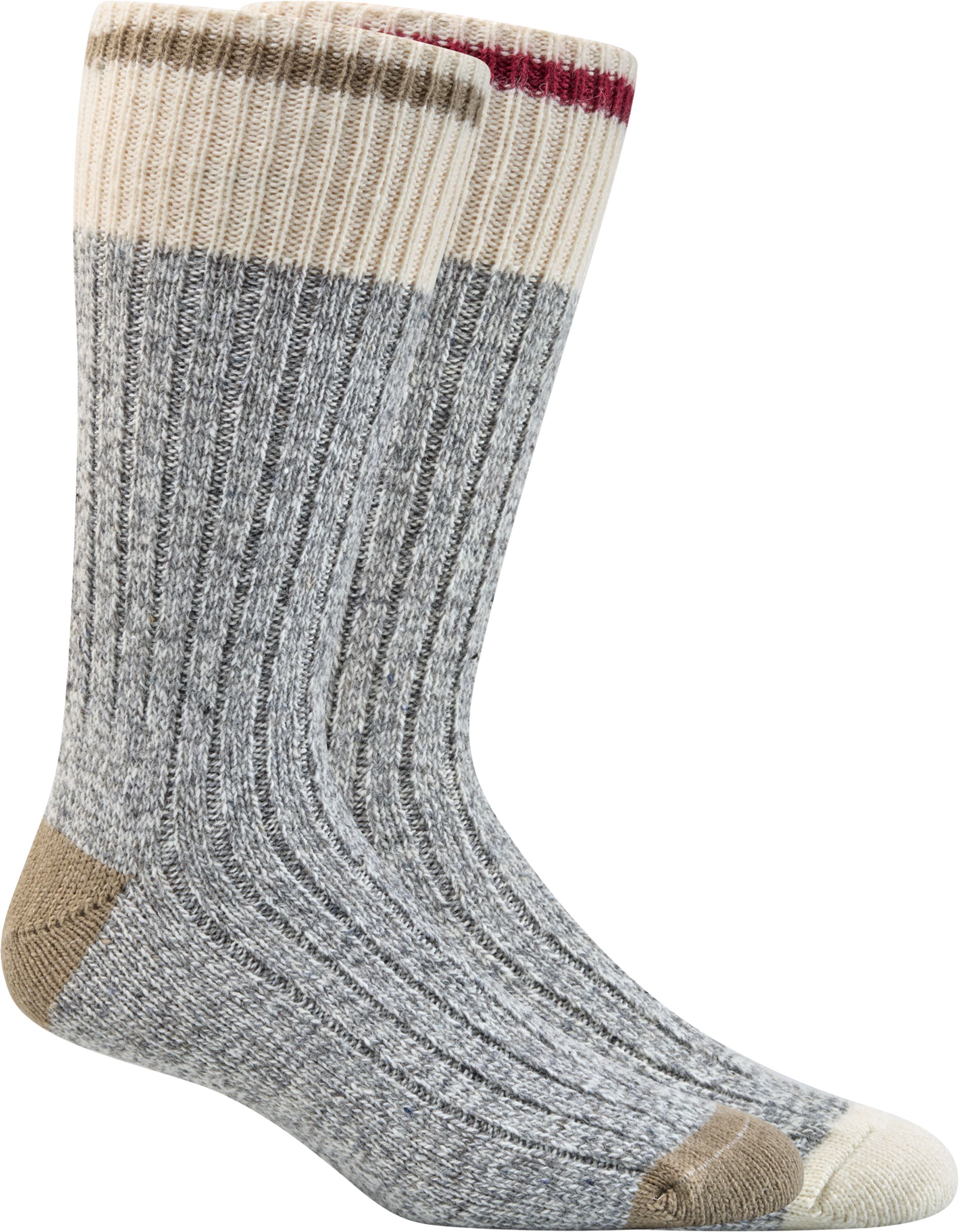 Woods Men's Saddleback Hiking Crew Socks - 2 Pack
