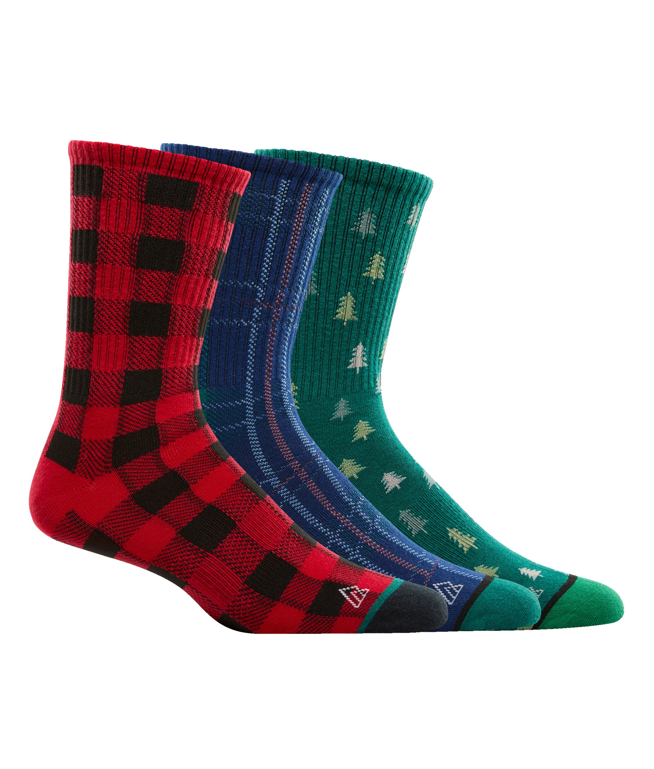 Ripzone Men's Holiday Crew Socks - 3 Pack