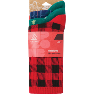 Ripzone Men's Holiday Crew Socks - 3 Pack