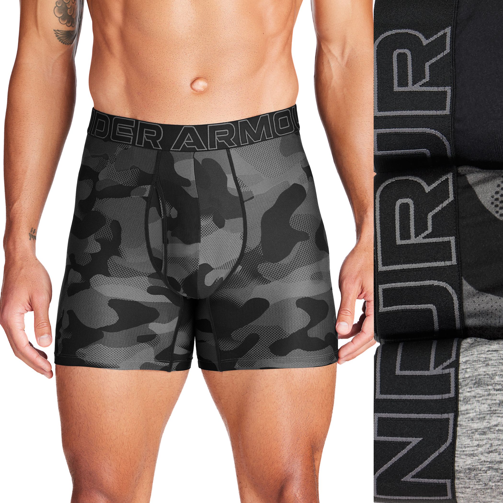 Under Armour Men's Performance Tech™ 6-Inch Boxer Brief - 3 Pack