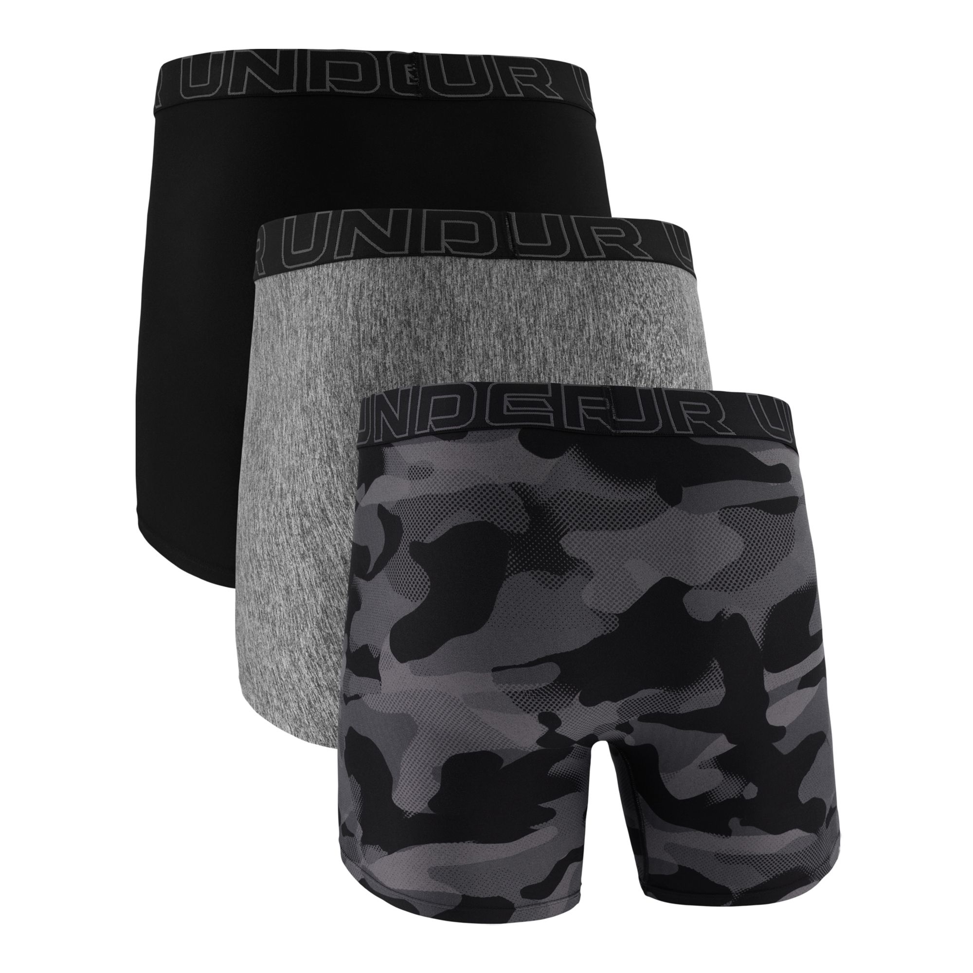 Under Armour Men's Performance Tech™ 6-Inch Boxer Brief - 3 Pack