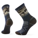 Smartwool Men's Hike Light Cushion Mountain Moose Crew Socks Composite_or_Mixed
