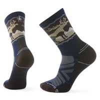 Smartwool Men's Hike Light Cushion Mountain Moose Crew Socks Composite_or_Mixed