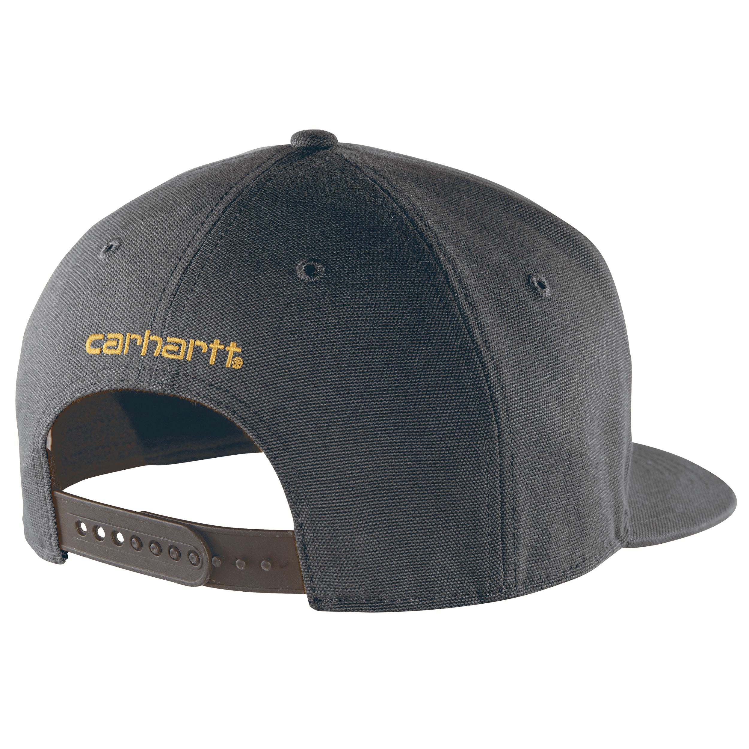 Carhartt Unisex Canvas Firm Duck Flatbrim Cap with Anti-Odour Sweatband