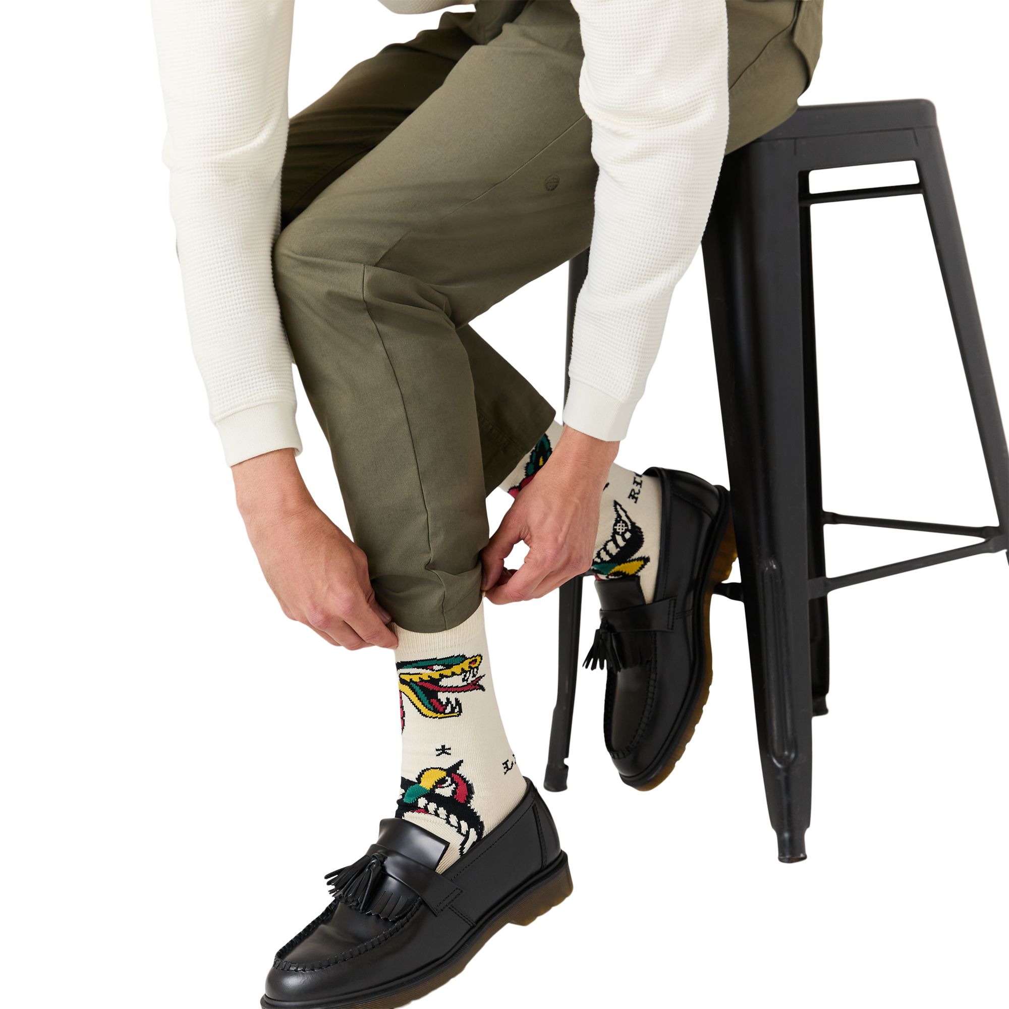 Stance Men's BERT Flash All Over Print Crew Socks