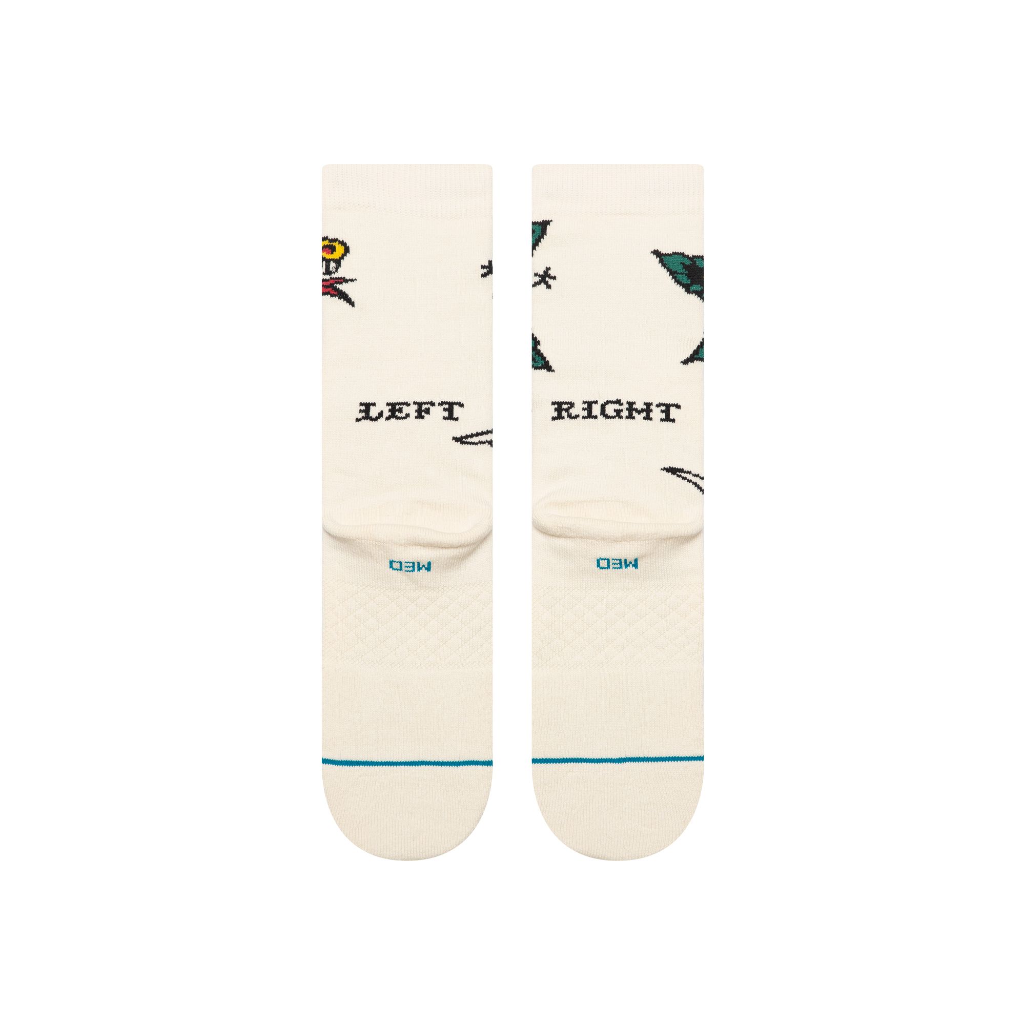 Stance Men's BERT Flash All Over Print Crew Socks