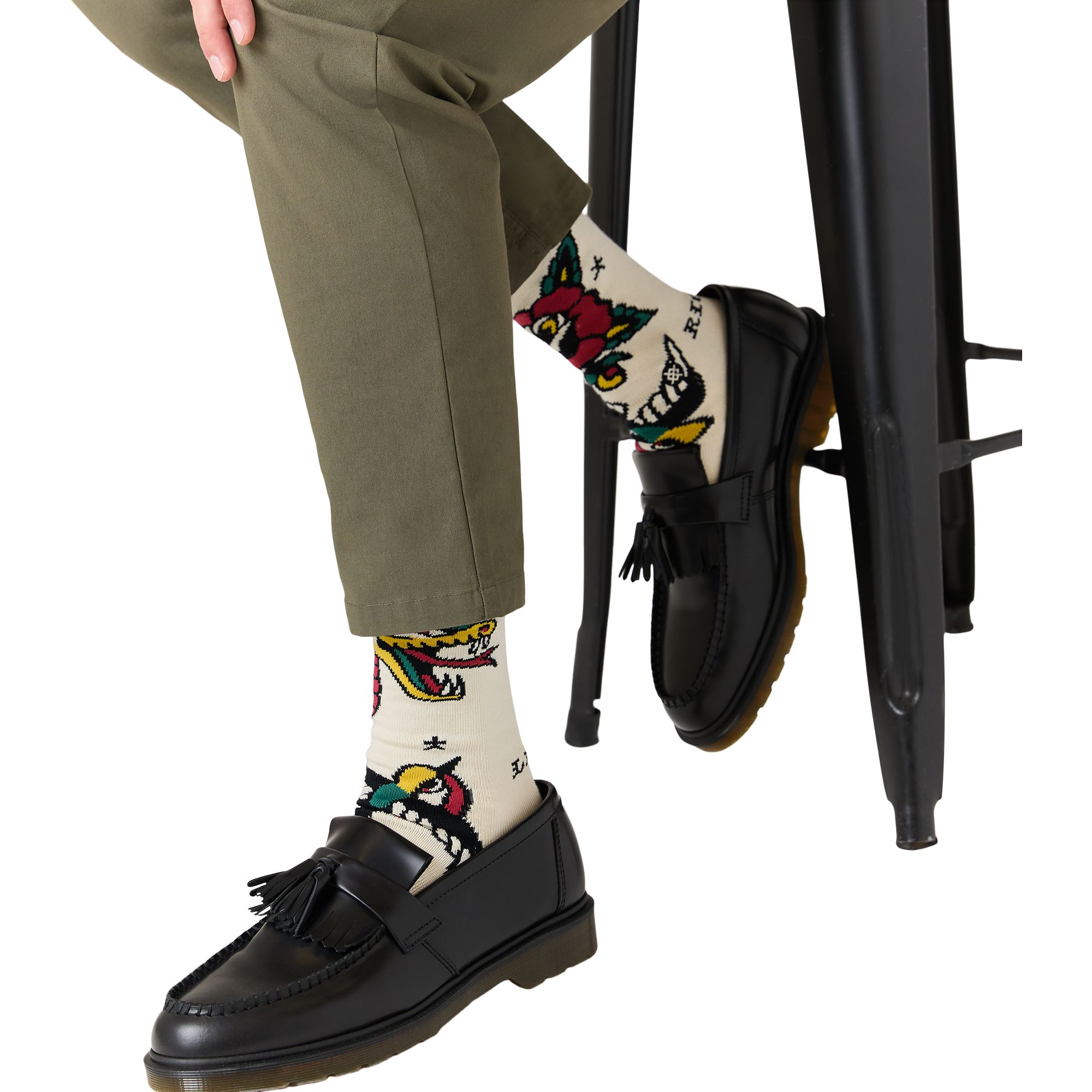 Stance Men's BERT Flash All Over Print Crew Socks