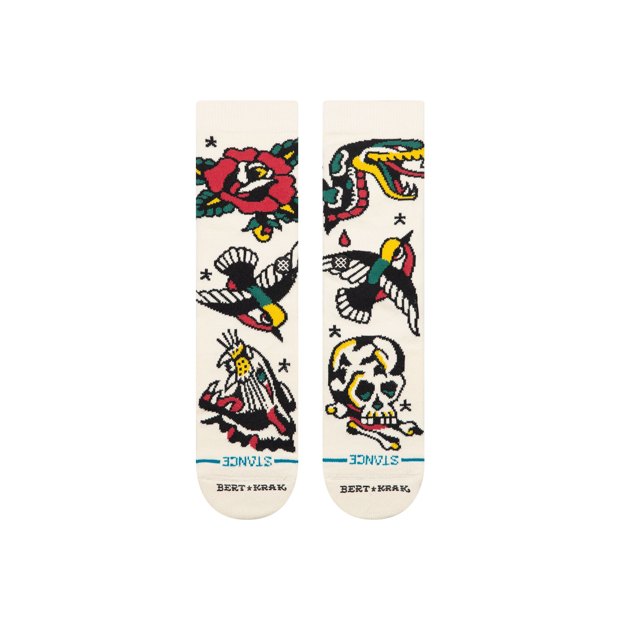 Stance Men's BERT Flash All Over Print Crew Socks