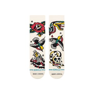 STANCE Men's Bert Flash All Over Print Comfortable Lifestyle Socks