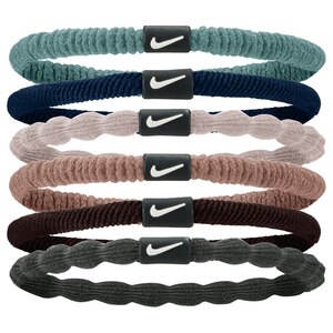 Nike Men's Flex Hair Ties - 6 Pk Multi-Pack Hair Accessories