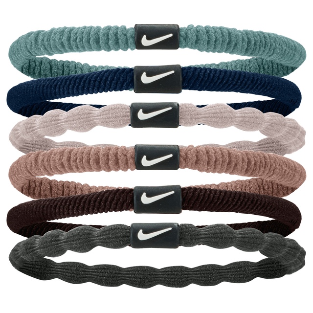 Nike Men's Flex Hair Ties - 6 Pk Multi-Pack Hair Accessories Front_Flat